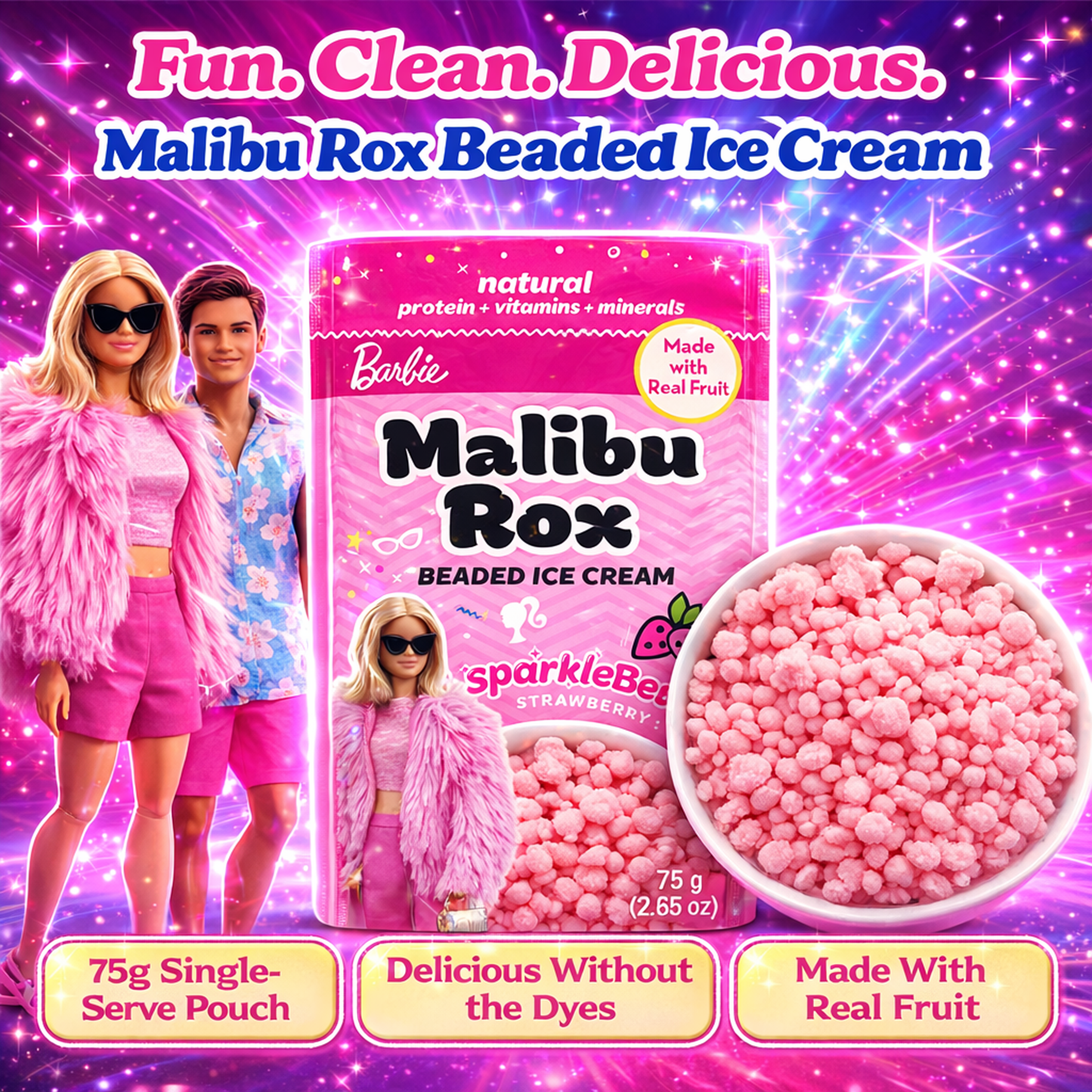Malibu Rox Beaded Ice Cream Discovery Pack - 8 Count