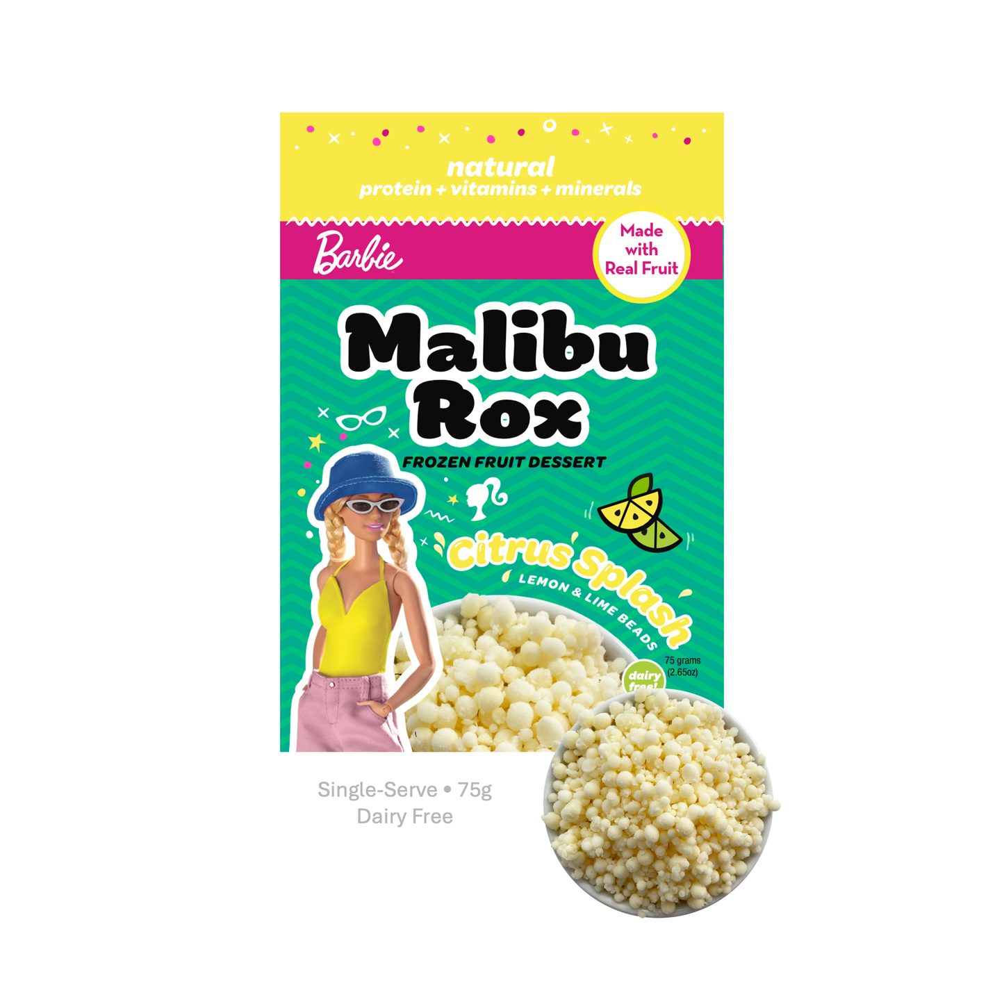 Malibu Rox Beaded Ice Cream – Citrus Splash (Single Pouch)