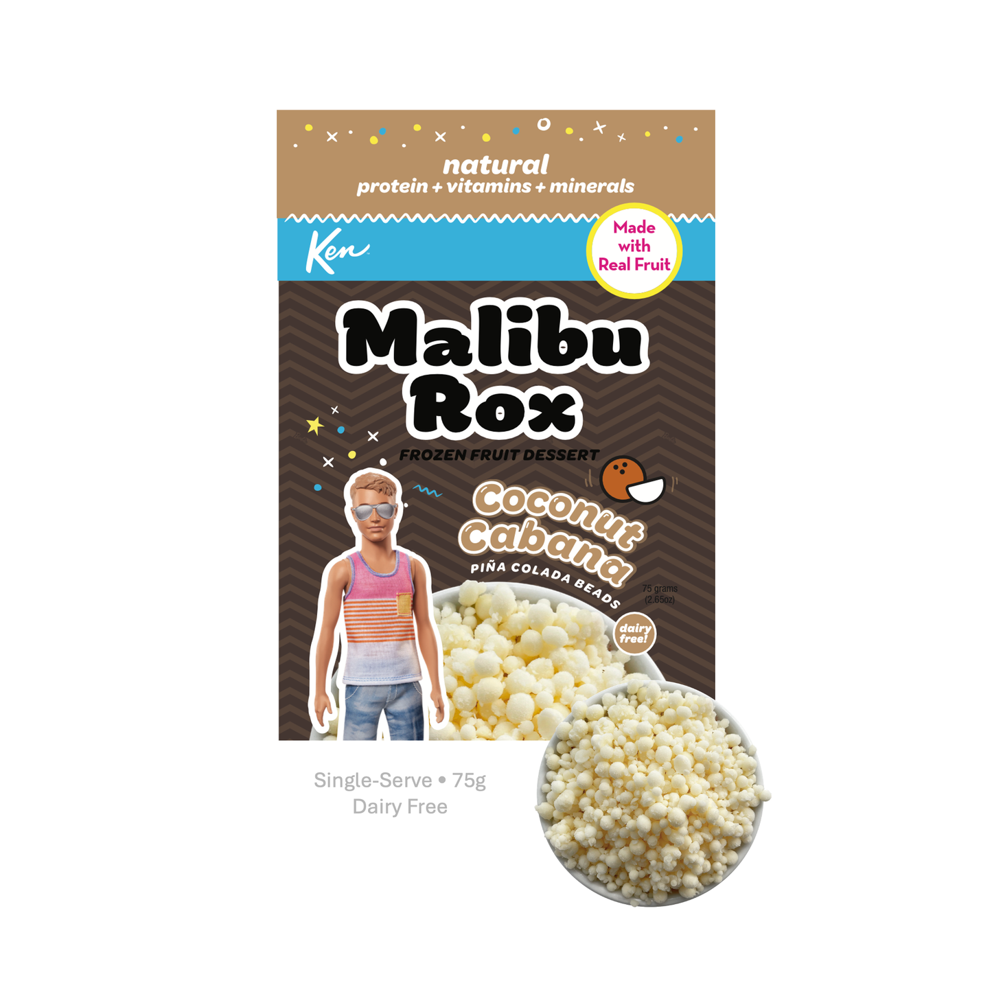 Malibu Rox Beaded Ice Cream – Coconut Cabana (Single Pouch)