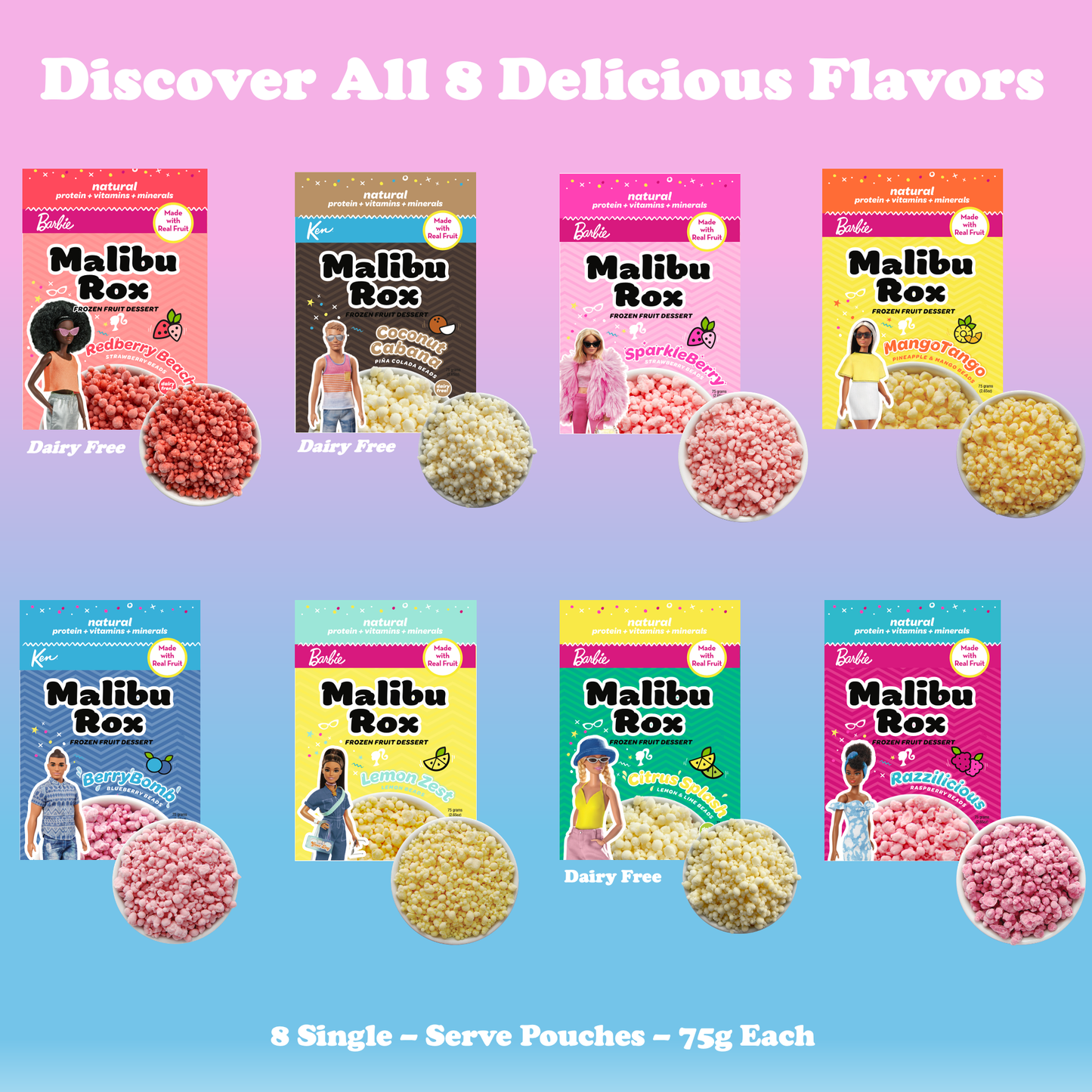 Malibu Rox Beaded Ice Cream – Mango Tango (Single Pouch)