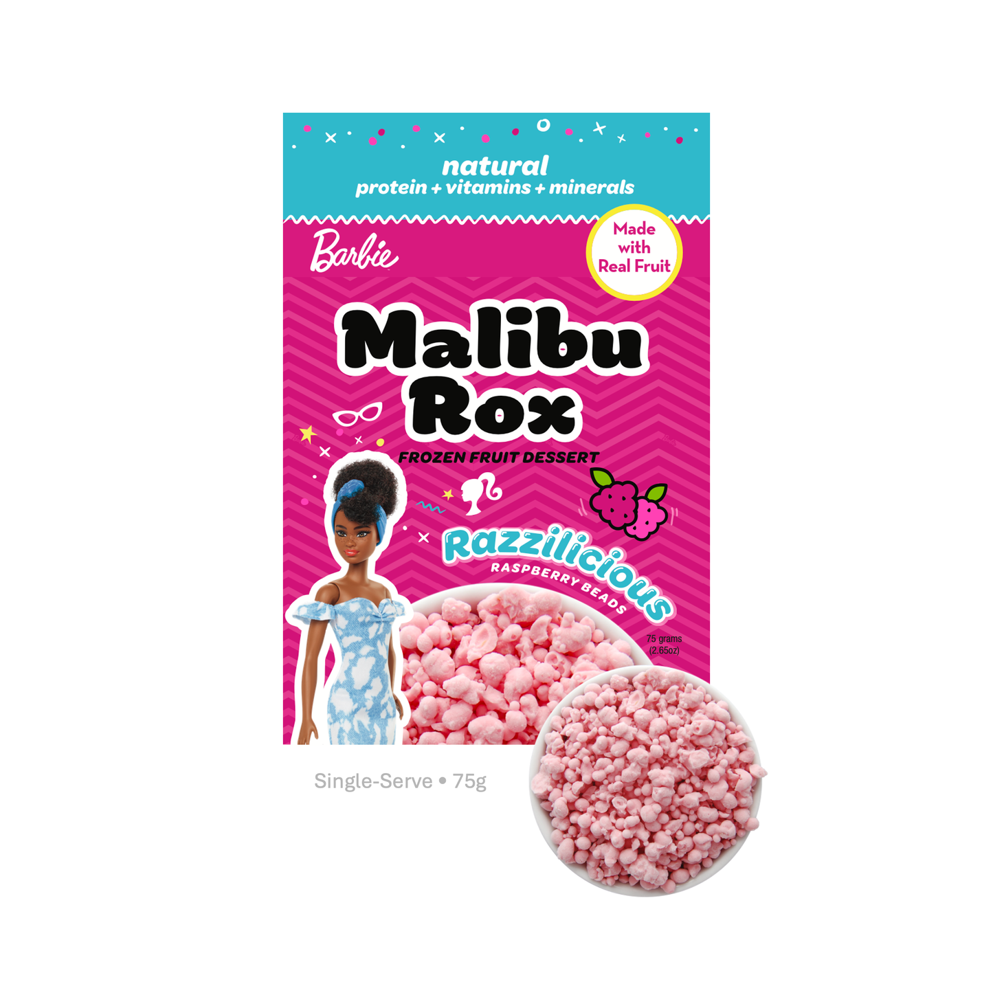 Malibu Rox Beaded Ice Cream – Razzilicious (Single Pouch)