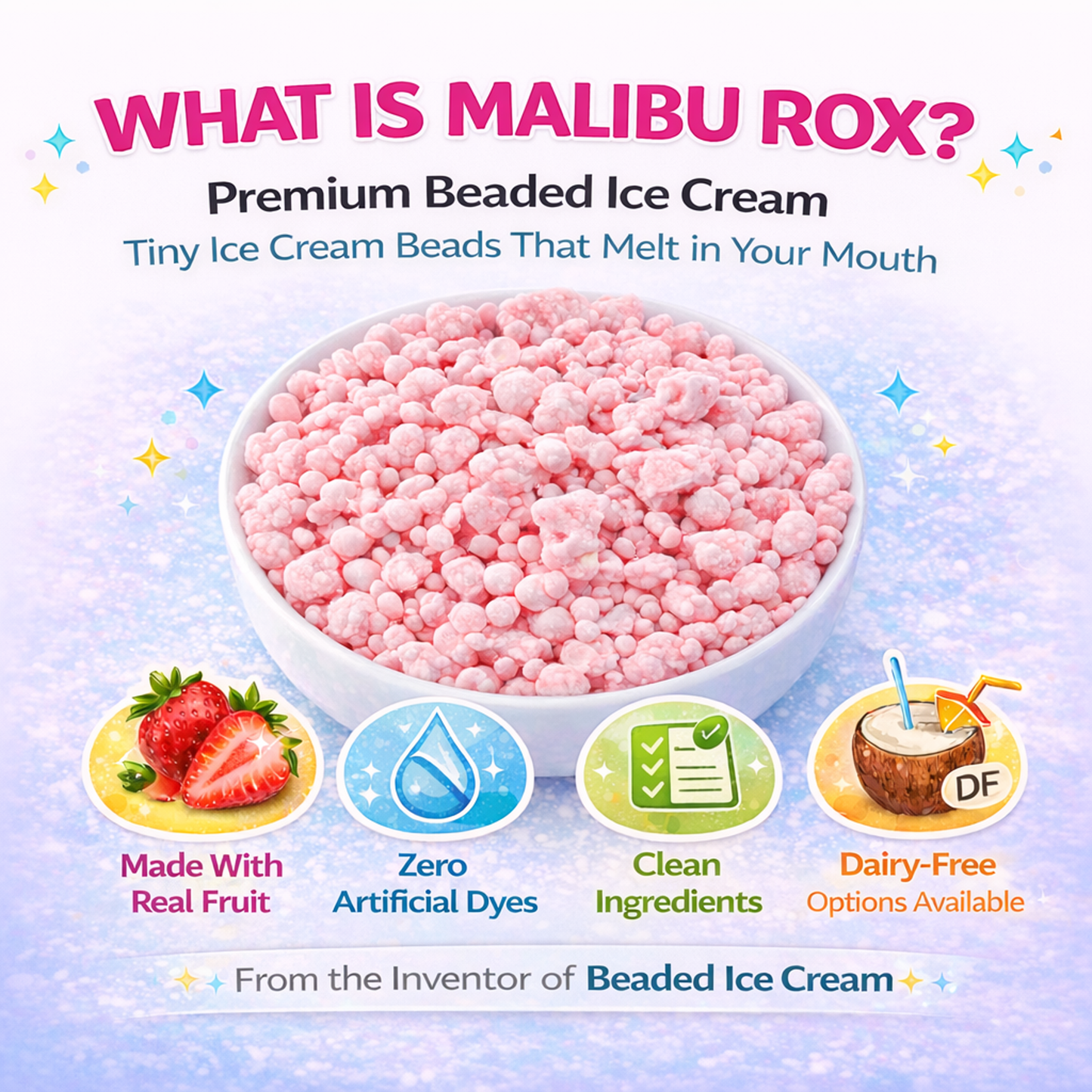 Malibu Rox Beaded Ice Cream – Mango Tango (Single Pouch)